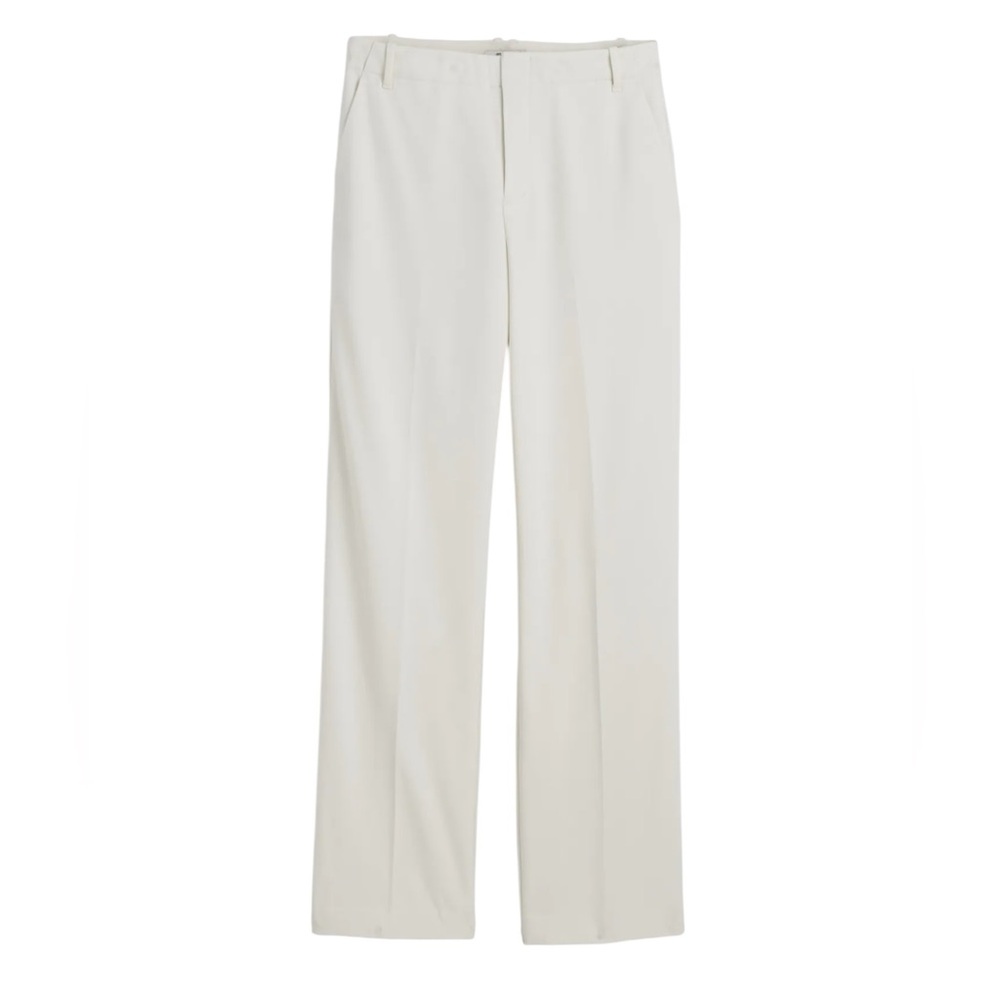 Madewell Petite Slouchy Straight Pants in Winter White
